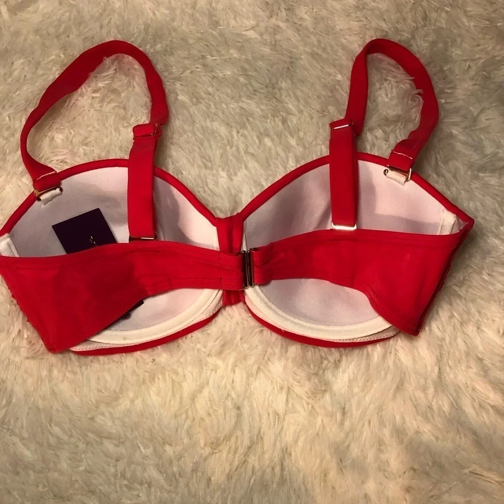 🍊VENUS Bright Orange Underwire Swim Top size 32D🍊
